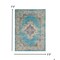 Homeroots 5 x 7 ft. Light Blue Distressed Medallion Area Rug 385334 - alternate 2